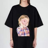 Acme De La Vie ADLV Baby Face Checked T-Shirt Donut Black