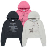 Acme De La Vie ADLV World Tour Crop Zip Hoodie