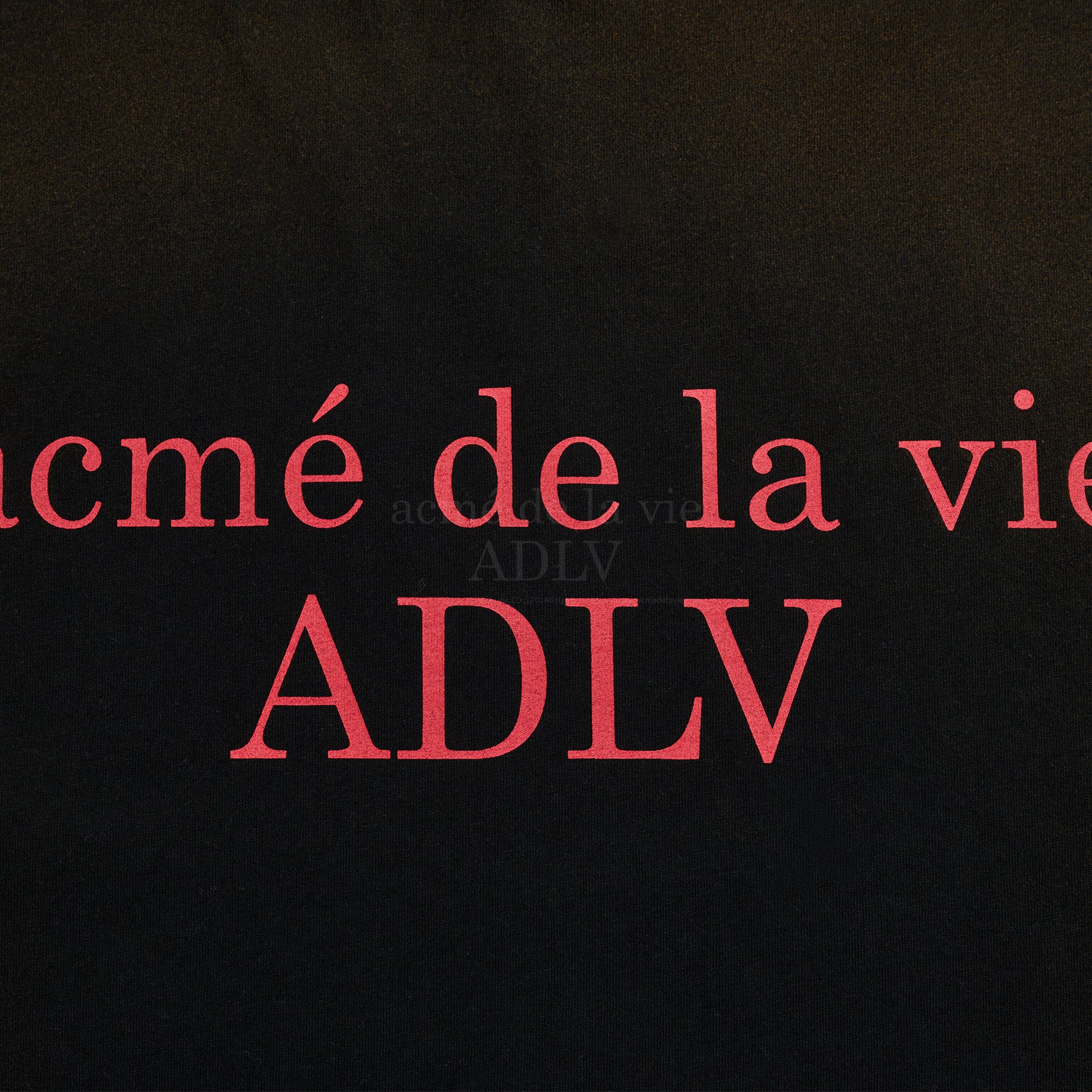 Acme De La Vie ADLV New Symbol Logo Spray Washing T-shirt Black