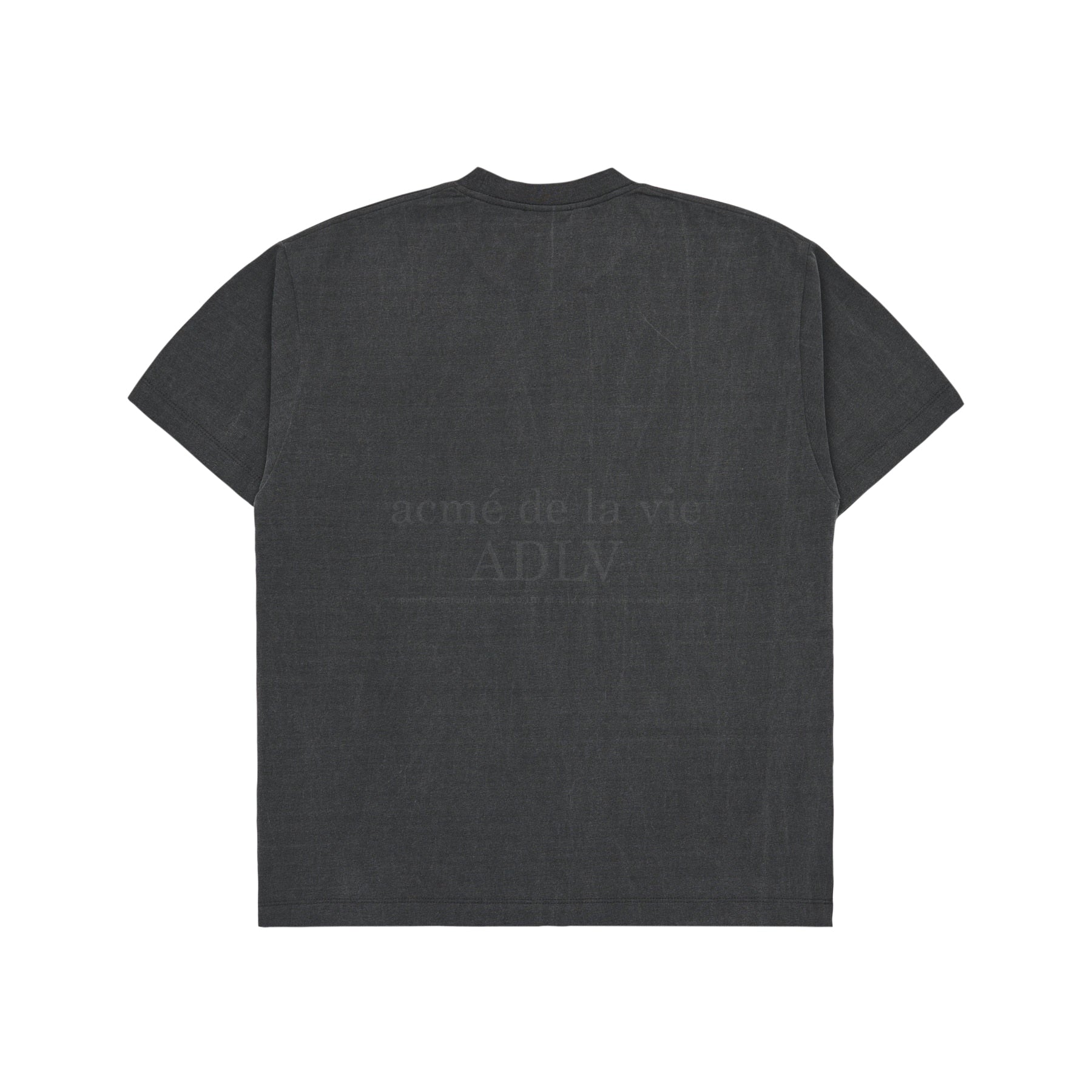 ADLV X LISA Tropical Script Logo T-shirt Charcoal