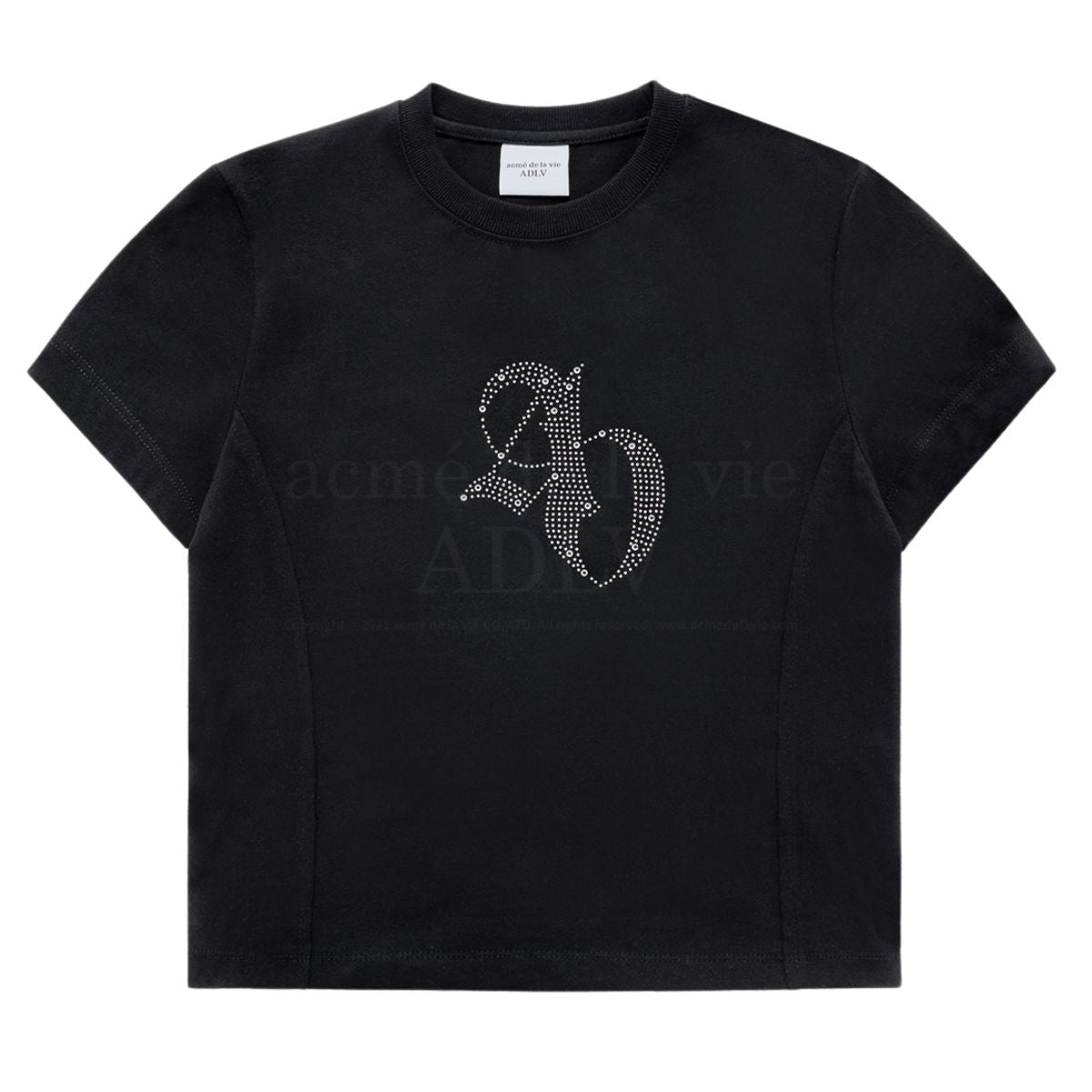 Acme De La Vie ADLV Symbol Hotfix Crop T-shirt Black