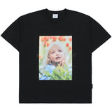 Acme De La Vie ADLV Baby Face Flower Garden Girl T-shirt Black