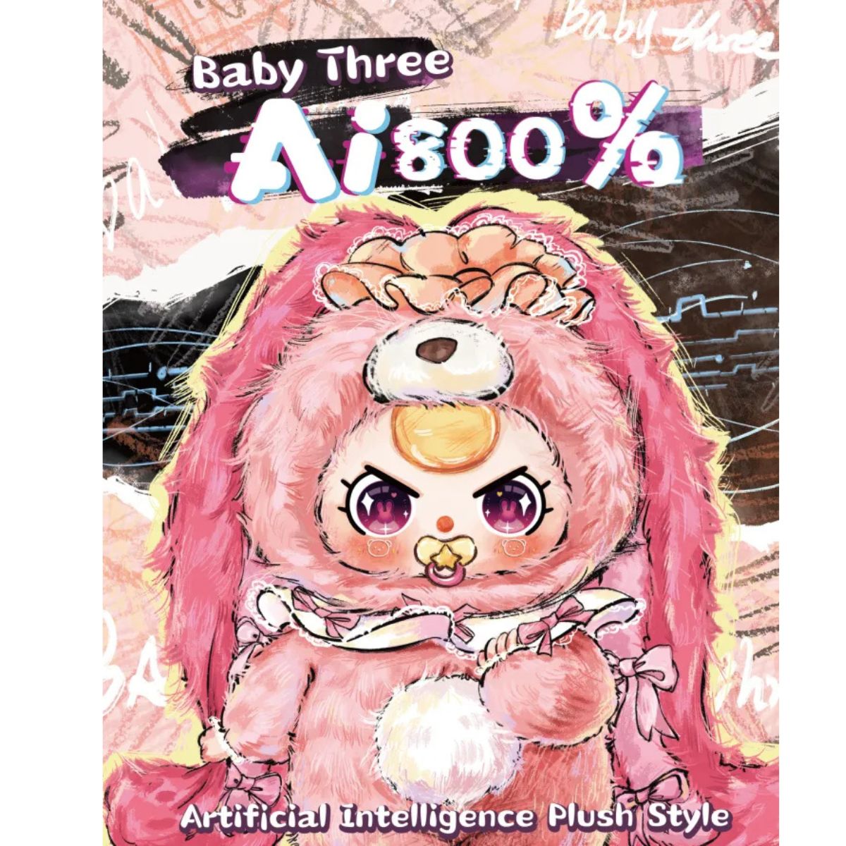 Baby Three AI 800% Artificial Intelligence Plush Toy Doll