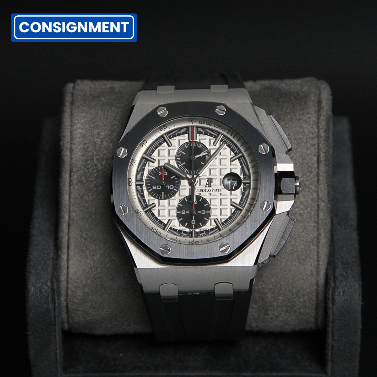 AP44 ROOC Silver Dial Black Chrono 26400SO.OO.A002CA.01