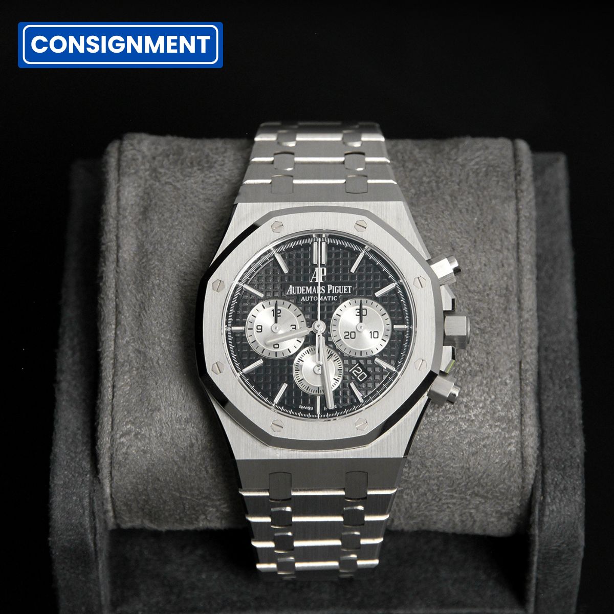 AP41 ROC Black Dial Silver Chrono  26331ST.OO.1220ST.02