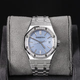 AP37 RO Light Blue Dial Diamond Bezel 15551ST.ZZ.1356ST.04
