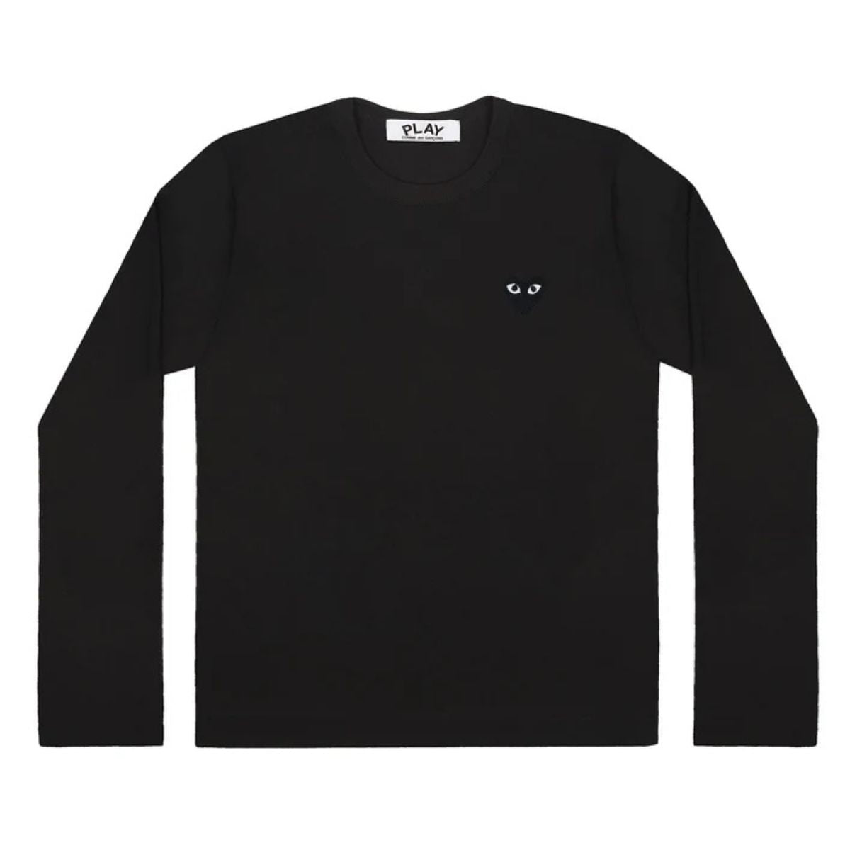 Comme Des Garcons Black Heart Long Sleve Black T-shirt