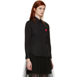 Comme Des Garcons Red Emblem Black Shirt