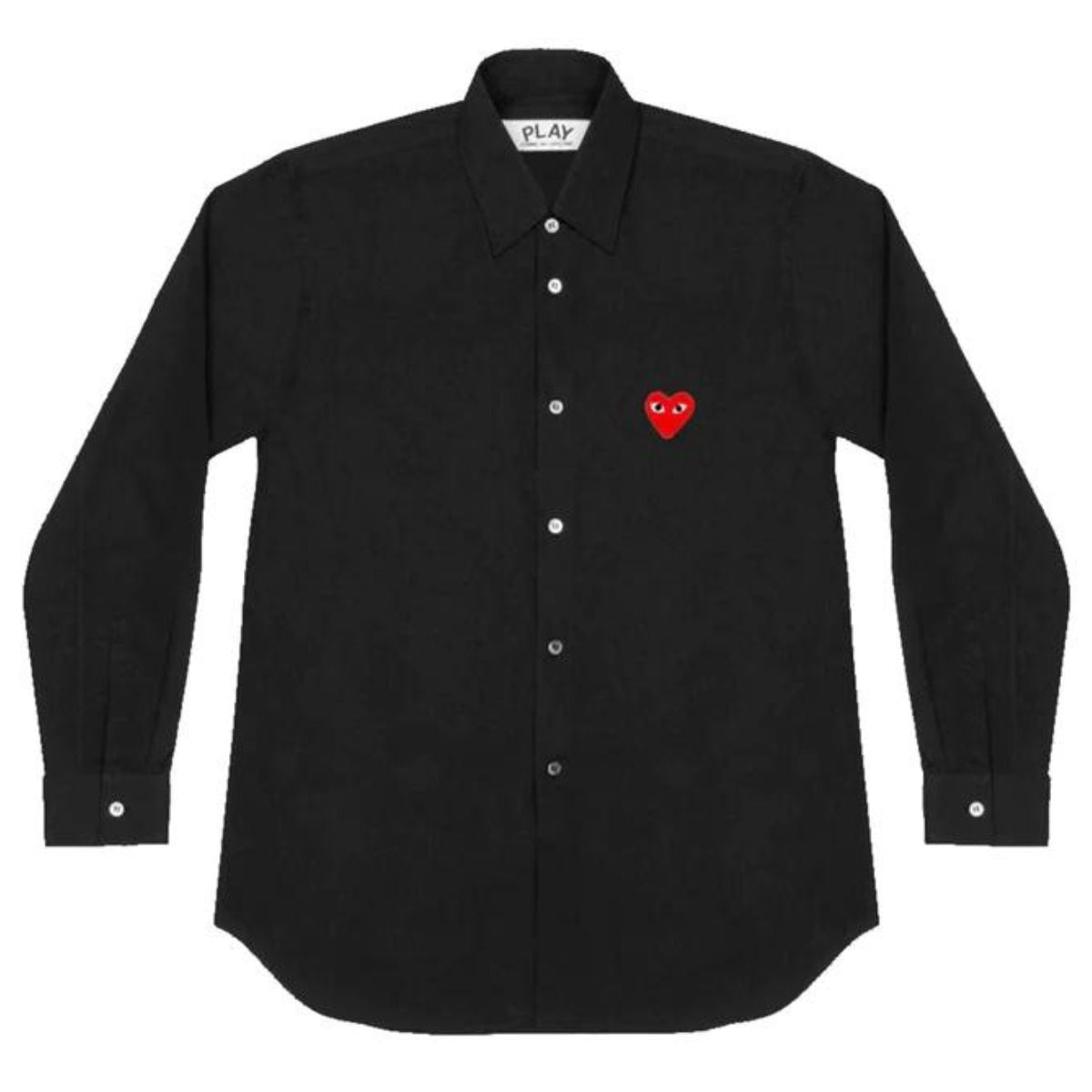 Comme Des Garcons Red Emblem Black Shirt