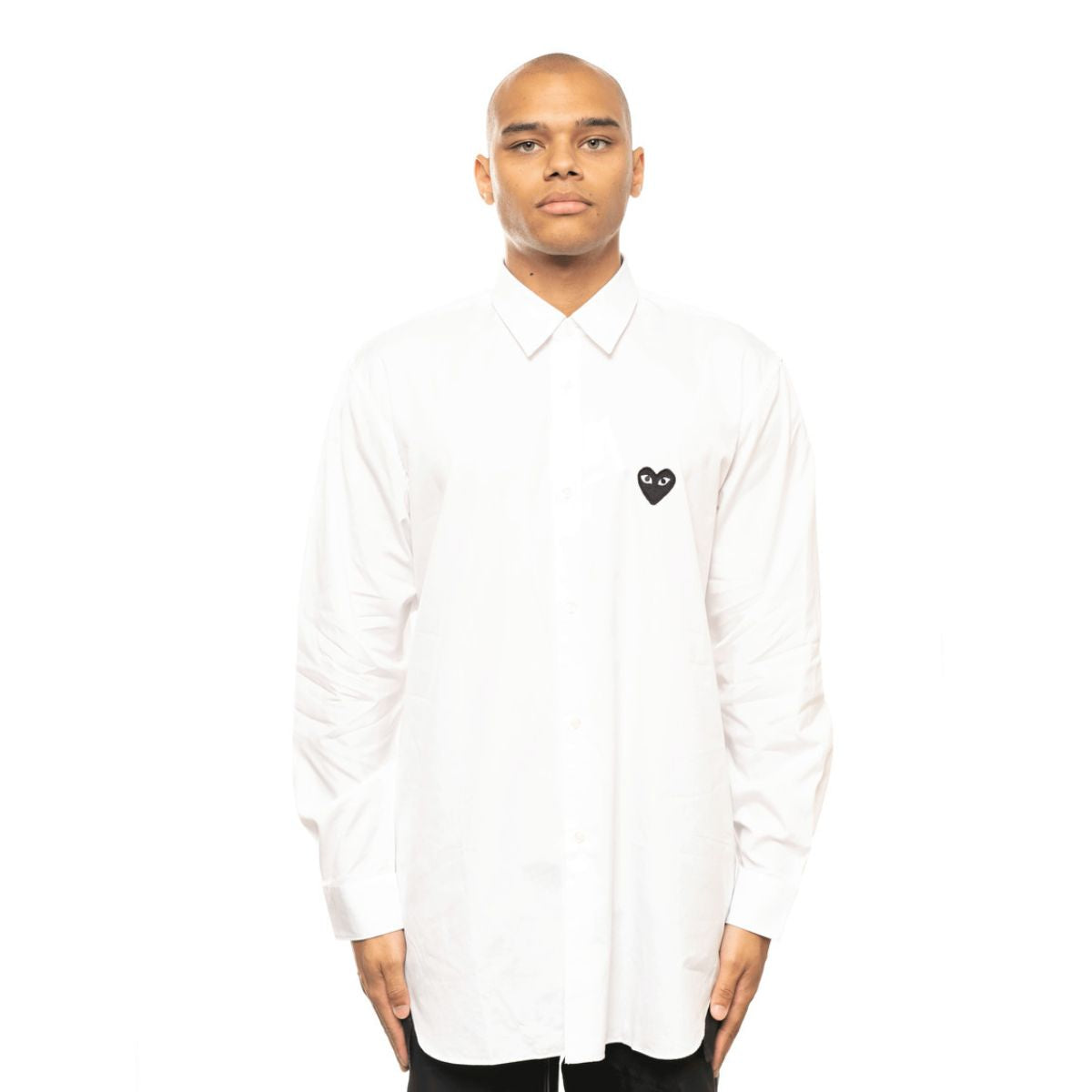 Comme des Garçons Black Play Shirt White