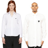 Comme des Garçons Black Play Shirt White