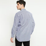 Comme De Garcons CDG Play Black Striped Panel Shirt Blue