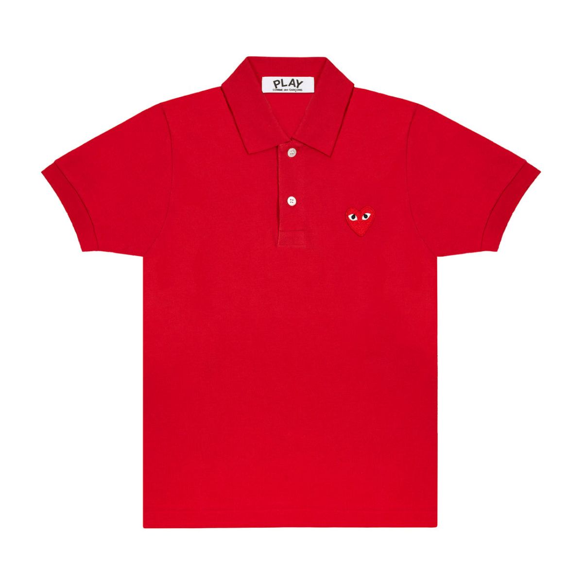 Comme des Garcons Red Emblem Polo Red