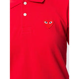 Comme des Garcons Red Emblem Polo Red