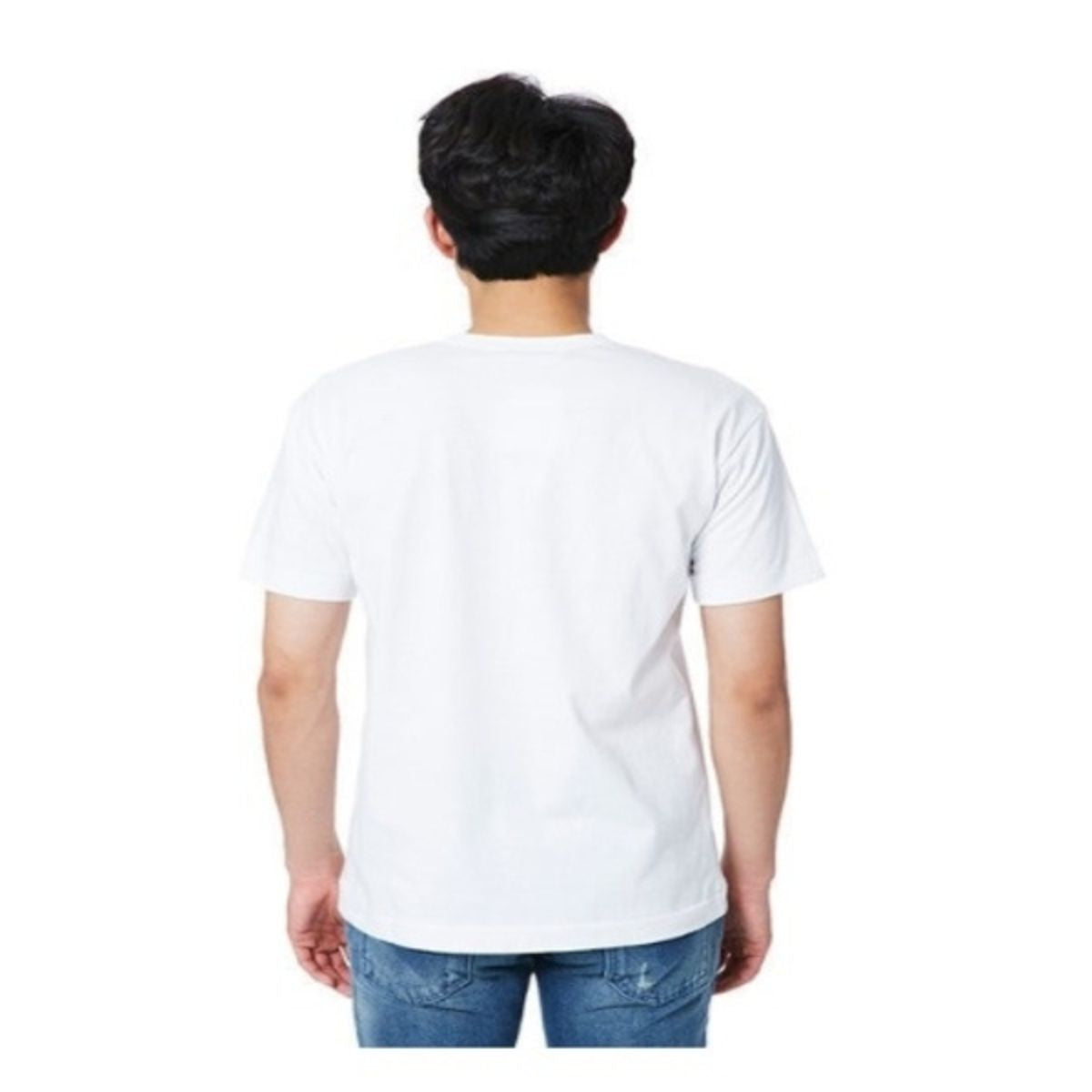 Comme Des Garcons CDG Play Black Emblem White T-Shirt