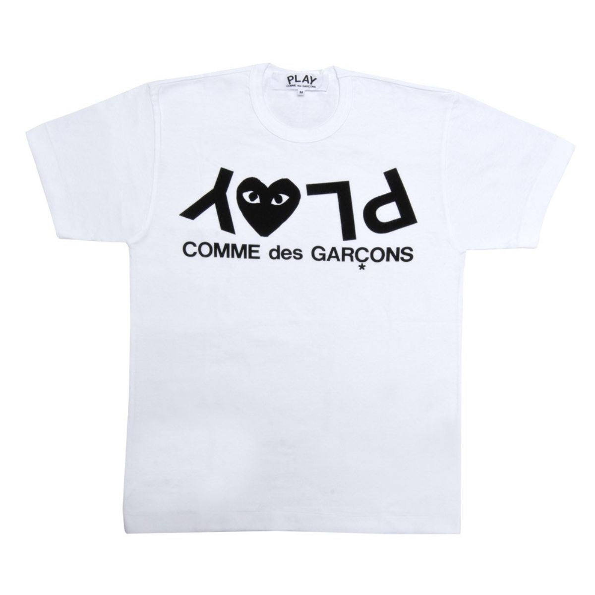 Comme Des Garcons Play Word White T-shirt ( A Heart ) Men