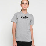 Comme Des Garcons Play Words Grey T-shirt