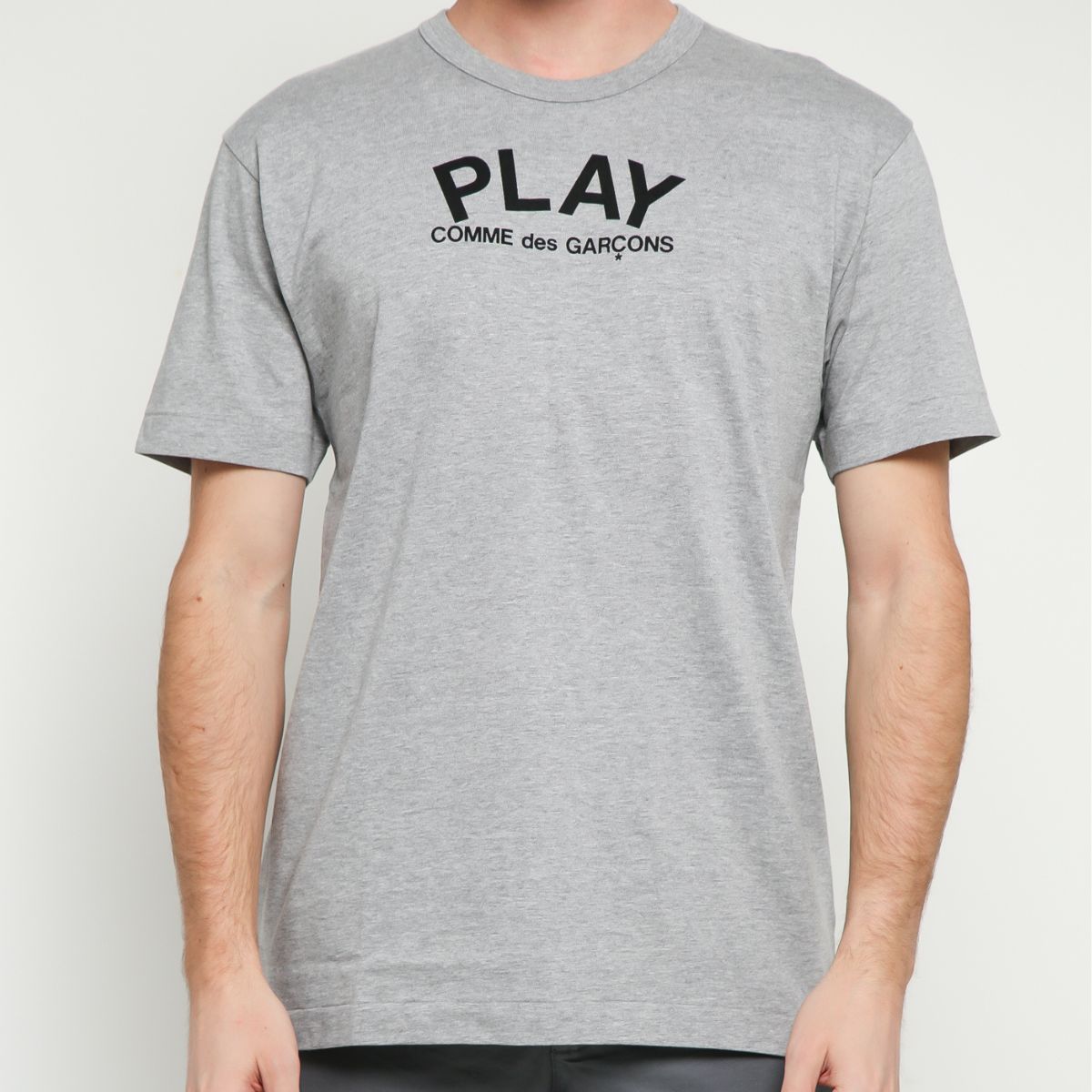 Comme Des Garcons Play Words Grey T-shirt