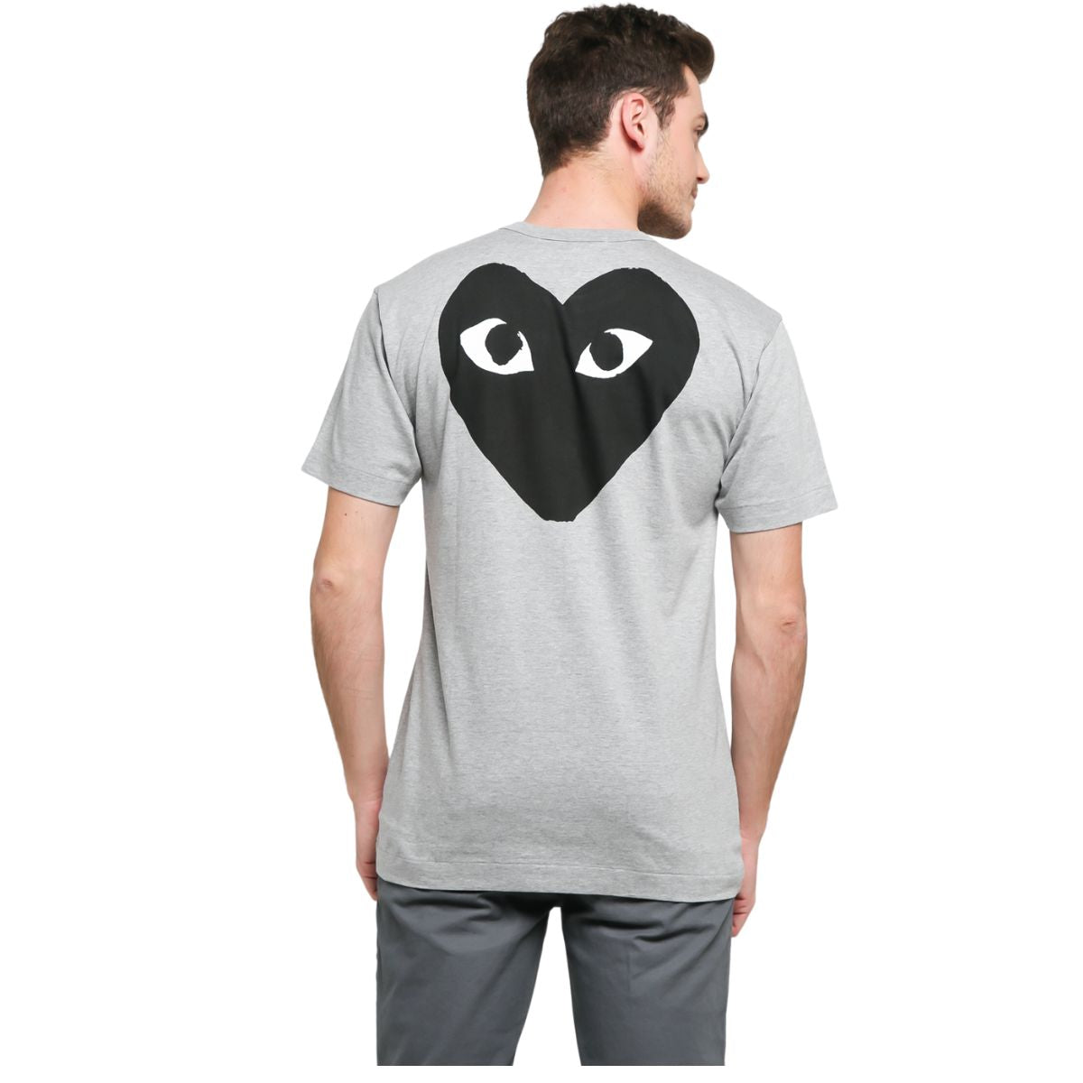 Comme Des Garcons Play Words Grey T-shirt