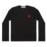 Comme Des Garcons Red Emblem Long Sleeve T-shirt Black