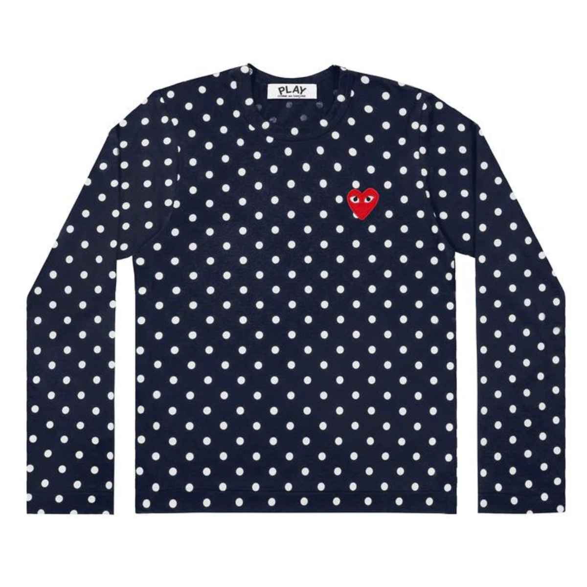 Comme Des Garcons Play Polkadot Long Sleeve T-shirt Women