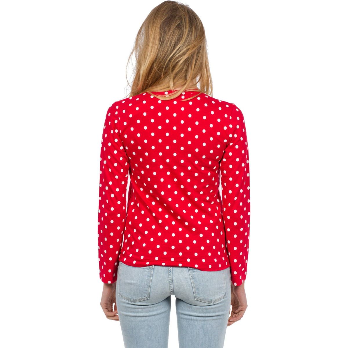 Comme Des Garcons Play Polkadot Long Sleeve T-shirt Women