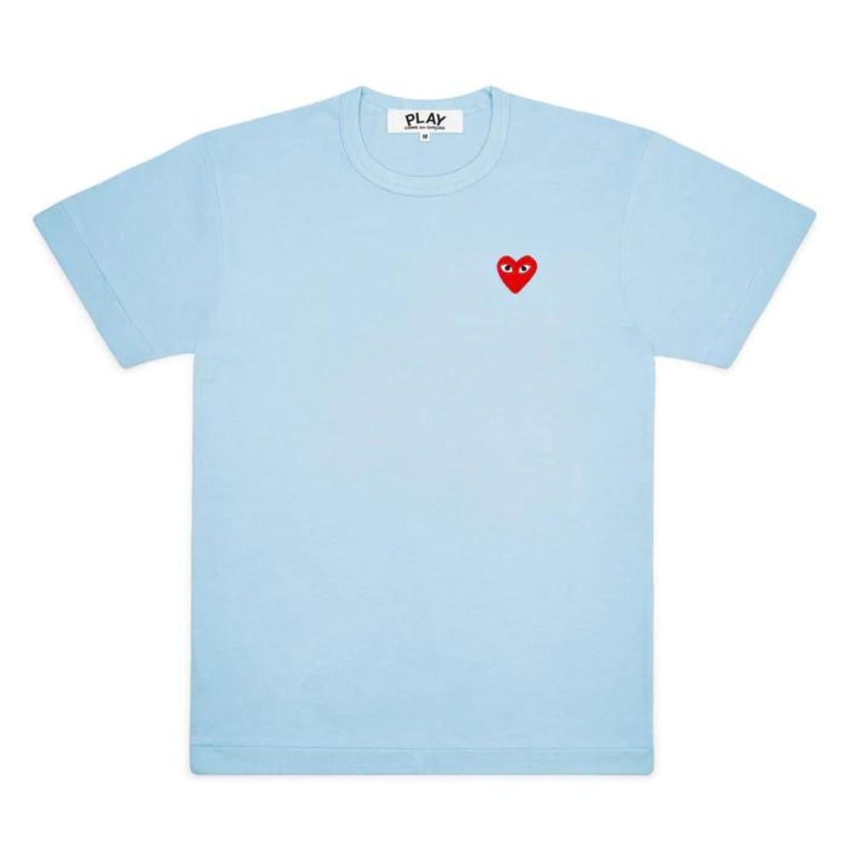 Comme Des Garcons Play Red Emblem T-shirt Blue