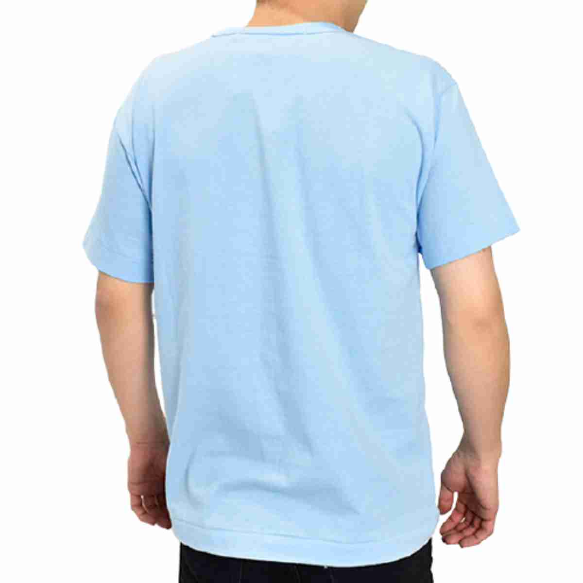 Comme Des Garcons Play Red Emblem T-shirt Blue