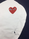 Comme Des Garcons CDG Play White Heart Navy T-shirt