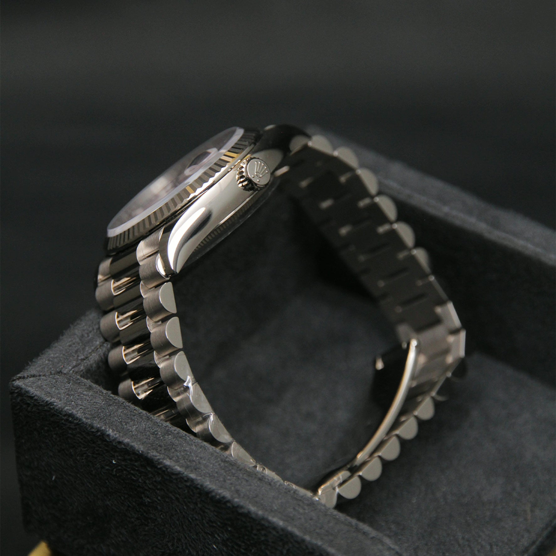 Day Date 36 WG Pink Opal Roman Diamond Dial 128239