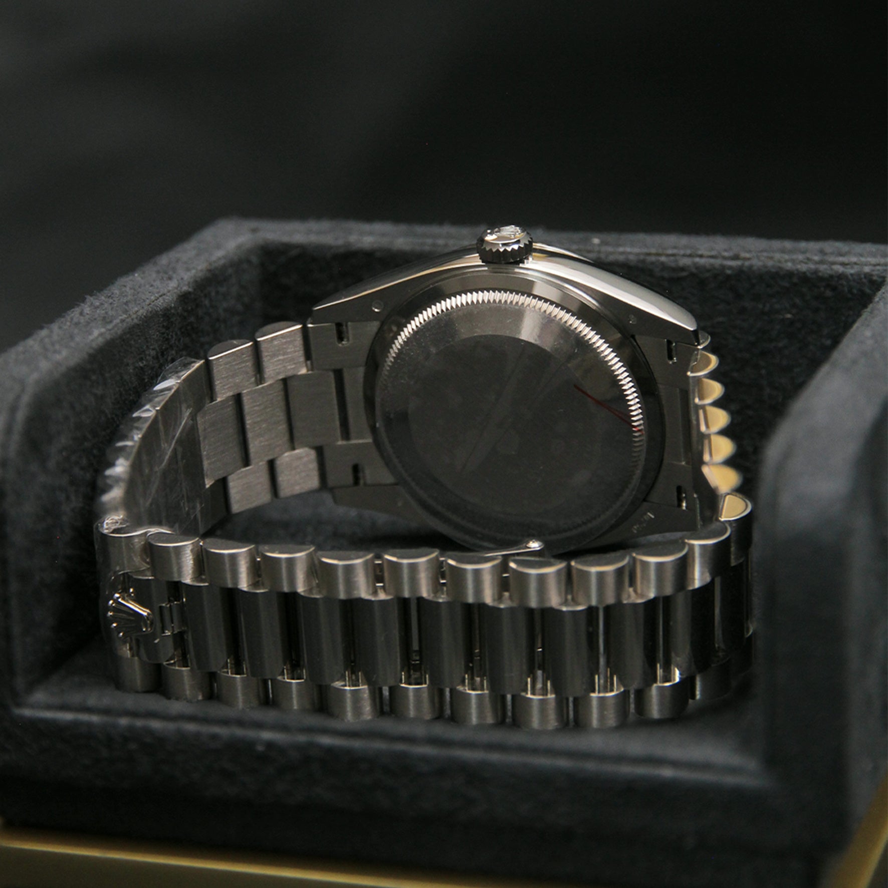 Day Date 36 WG Pink Opal Roman Diamond Dial 128239