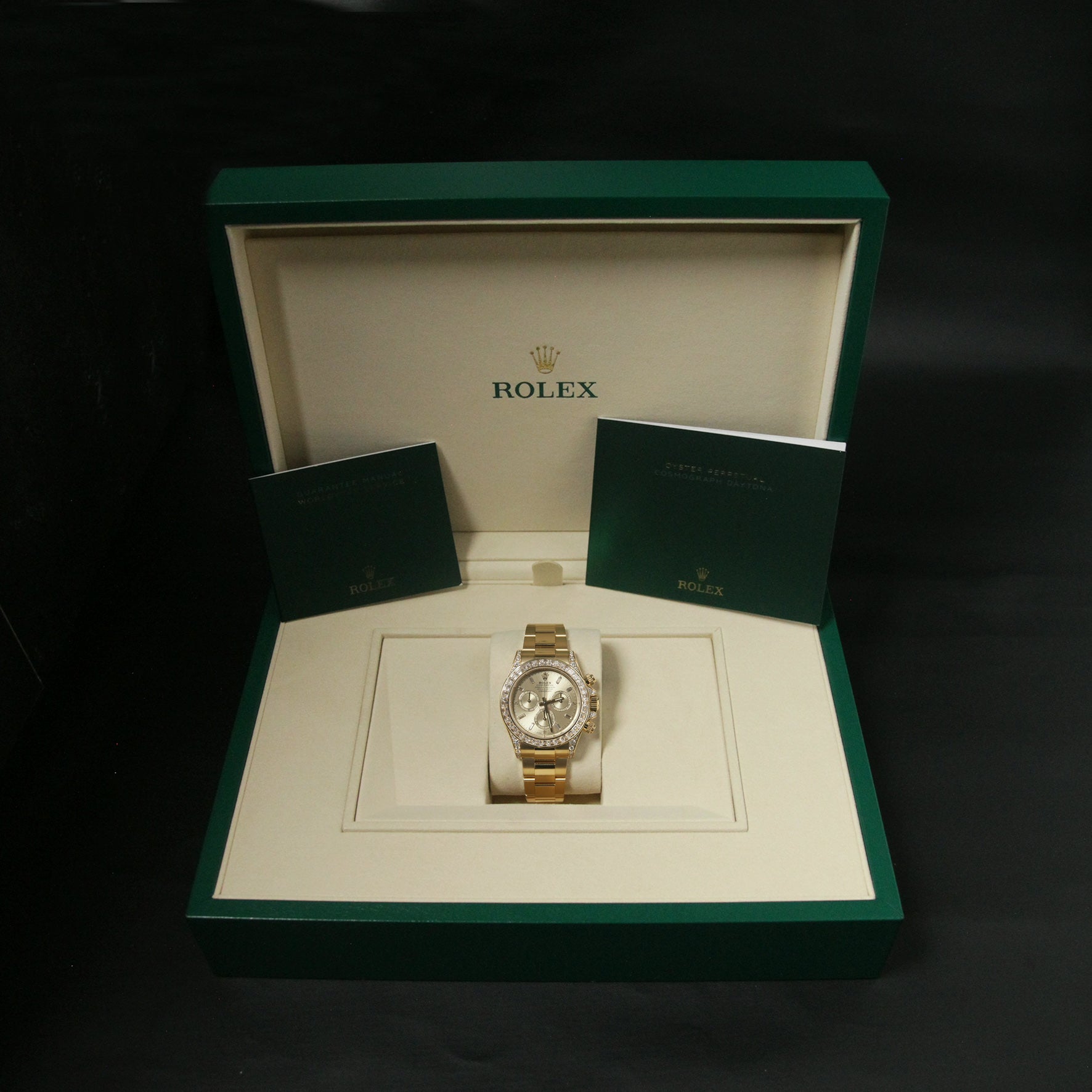 Daytona YG Golden Dial Diamond Bezel 126598TBR