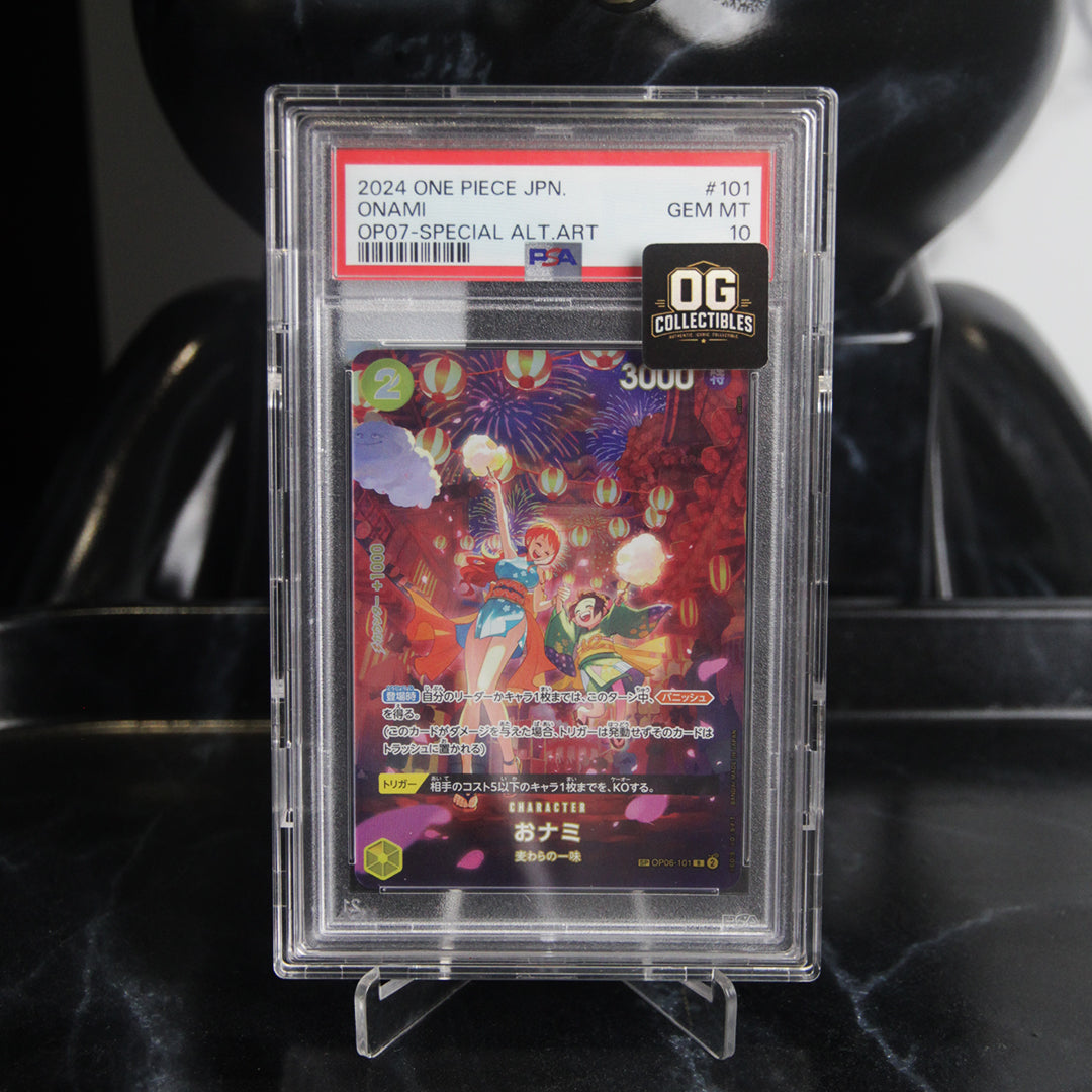 One Piece Card PSA 10 Onami R-SPC OP06-101 Booster Pack 500 Yeas in the Future