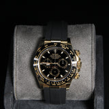 Daytona Yellow Gold Black Dial Oysterflex E+F '116518LN'