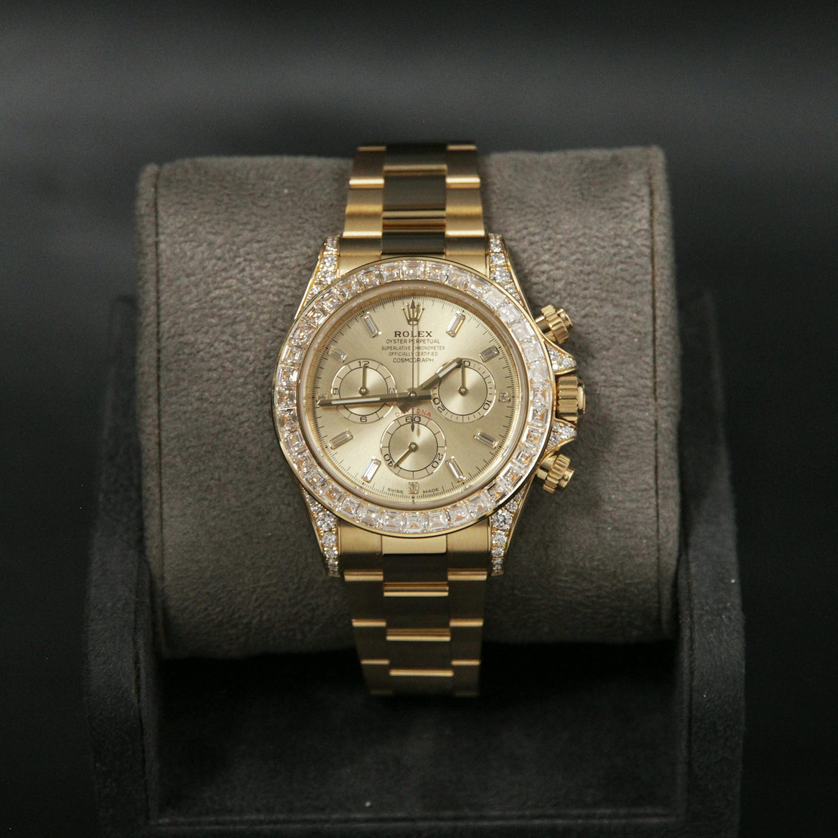 Daytona YG Golden Dial Diamond Bezel 126598TBR