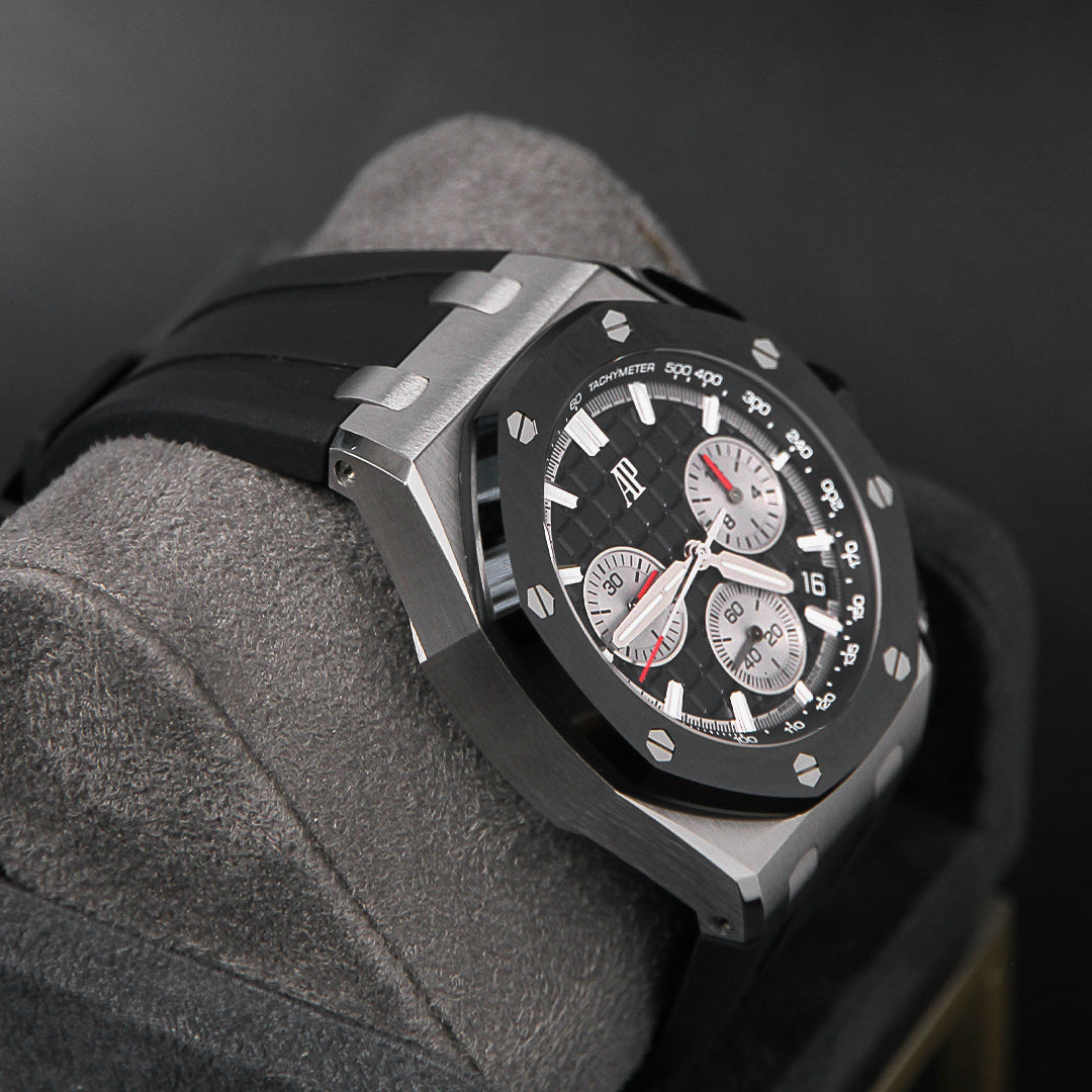 AP43 ROOC Black Dial Rhodium Chrono 26420SO.OO.A002CA.01