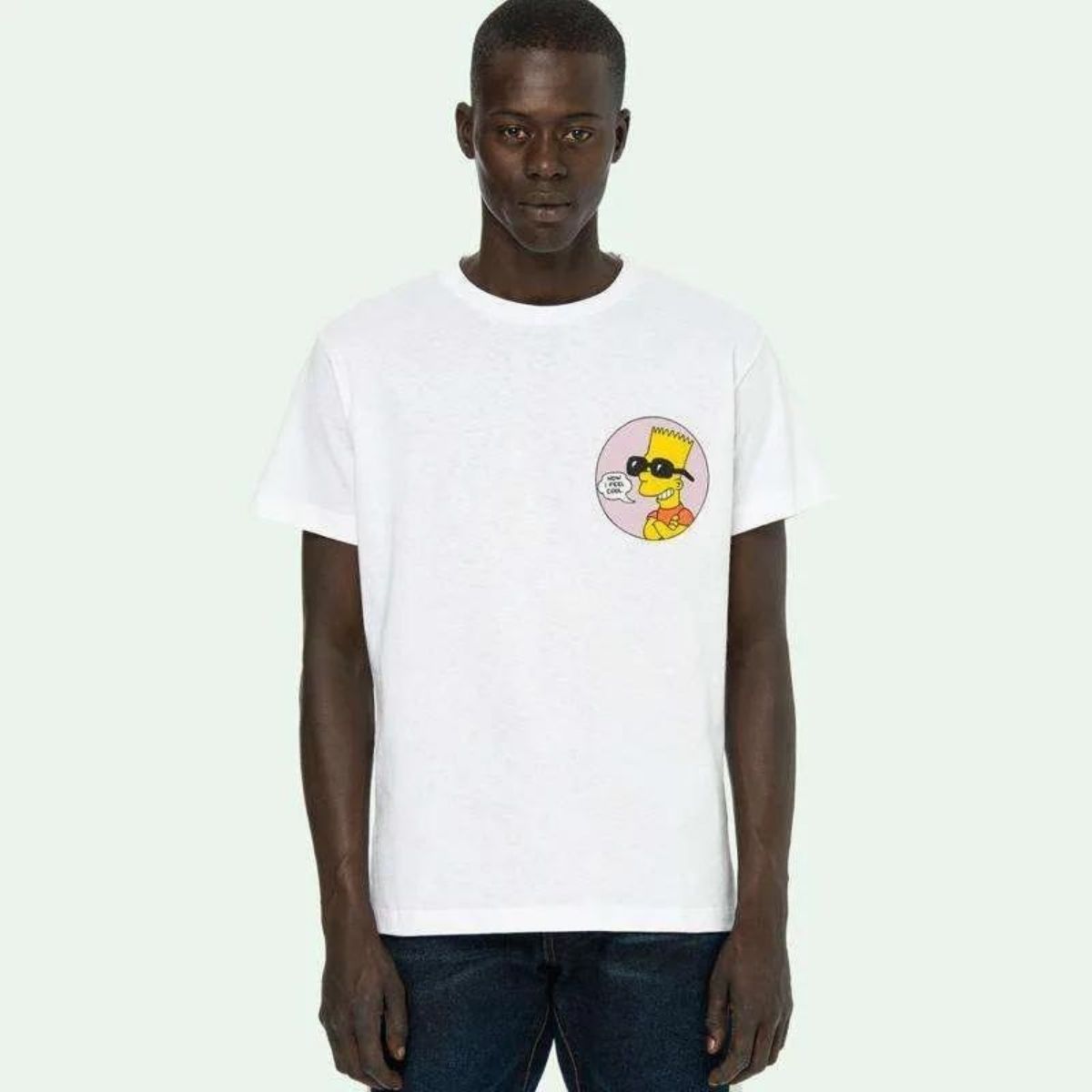 Off White The Simpsons Bart Public Enemy T-shirt White