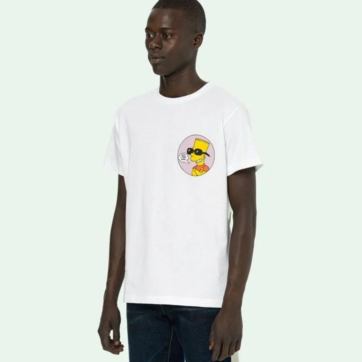 Off White The Simpsons Bart Public Enemy T-shirt White