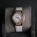 Hublot 33 Big Bang RG One Click King White Dial Diamond Bezel 485.OE.2080.RW.1204