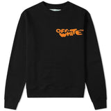 Off White Bubble Font Crewneck Sweater Black