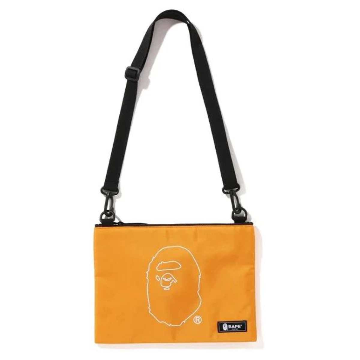 A Bathing Ape BAPE Ape Head Shoulder Bag Orange