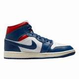 Air Jordan 1 Mid French Blue Gym Red (W)