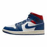 Air Jordan 1 Mid French Blue Gym Red (W)