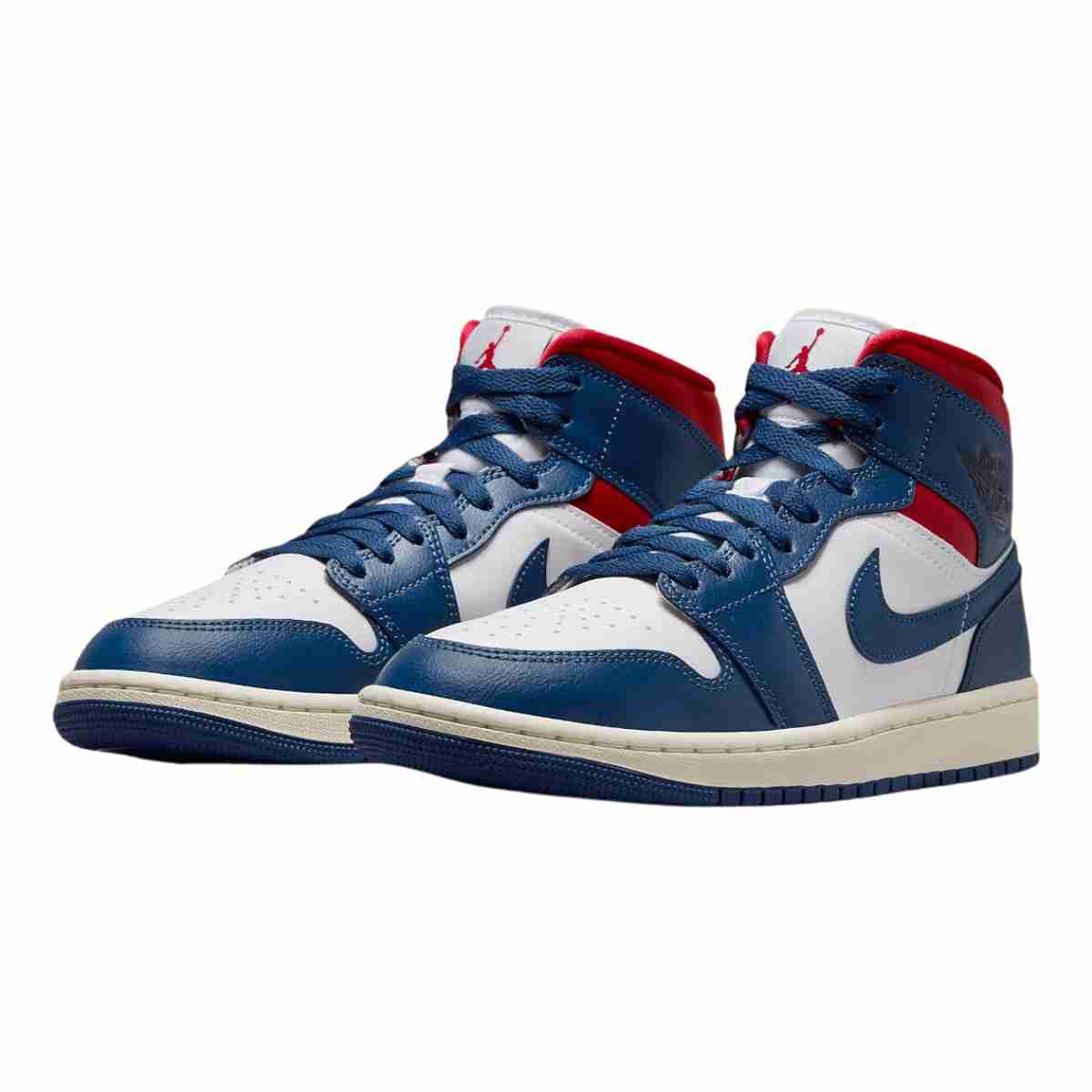 Air Jordan 1 Mid French Blue Gym Red (W)