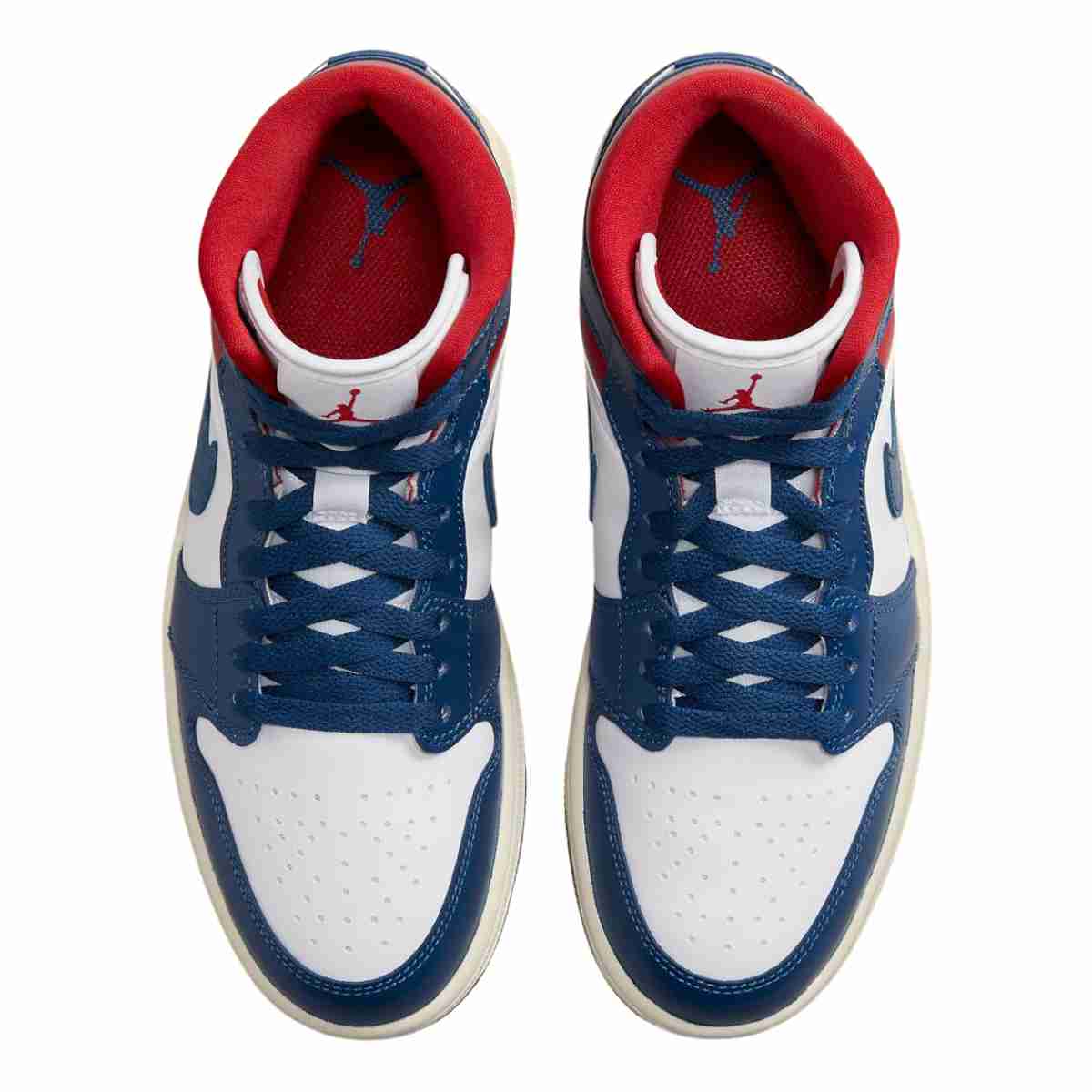 Air Jordan 1 Mid French Blue Gym Red (W)