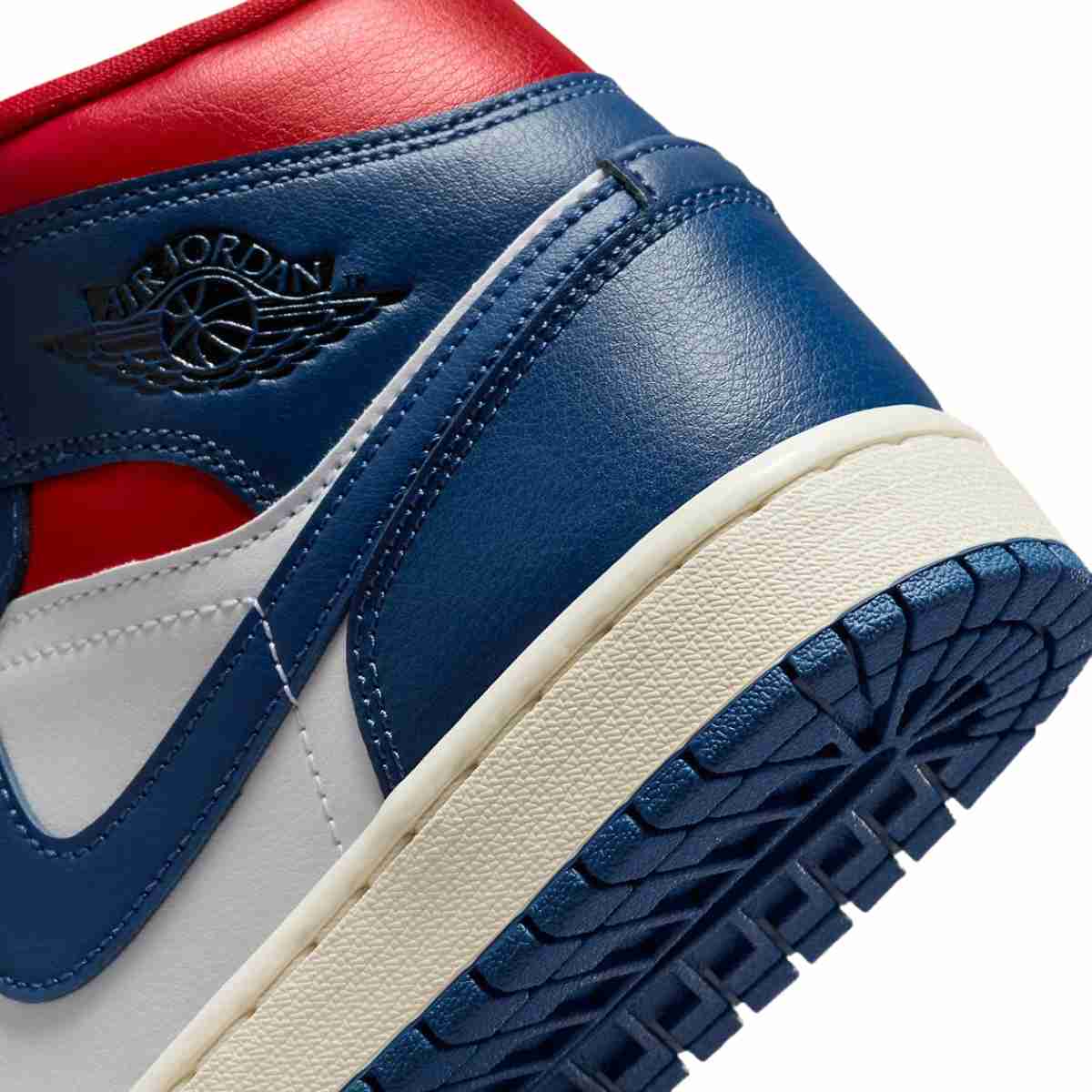 Air Jordan 1 Mid French Blue Gym Red (W)