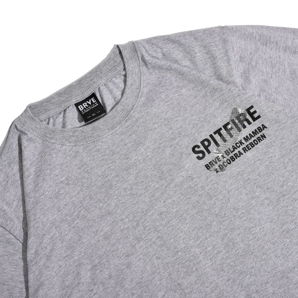 BRVE X Dcobra Reborn Spitfire Grey T-shirt Fury Collection