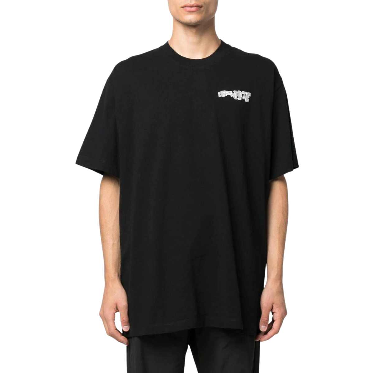 Off White Carlos Arrow Over T-shirt Black White