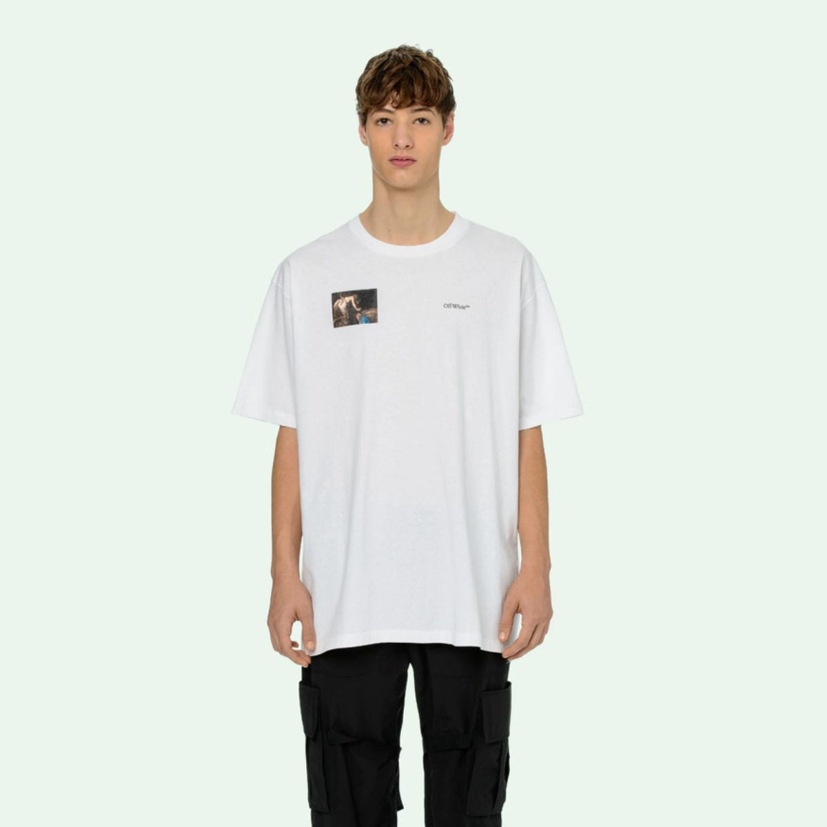 Off White Caravaggio Angel S/S Over T-shirt White