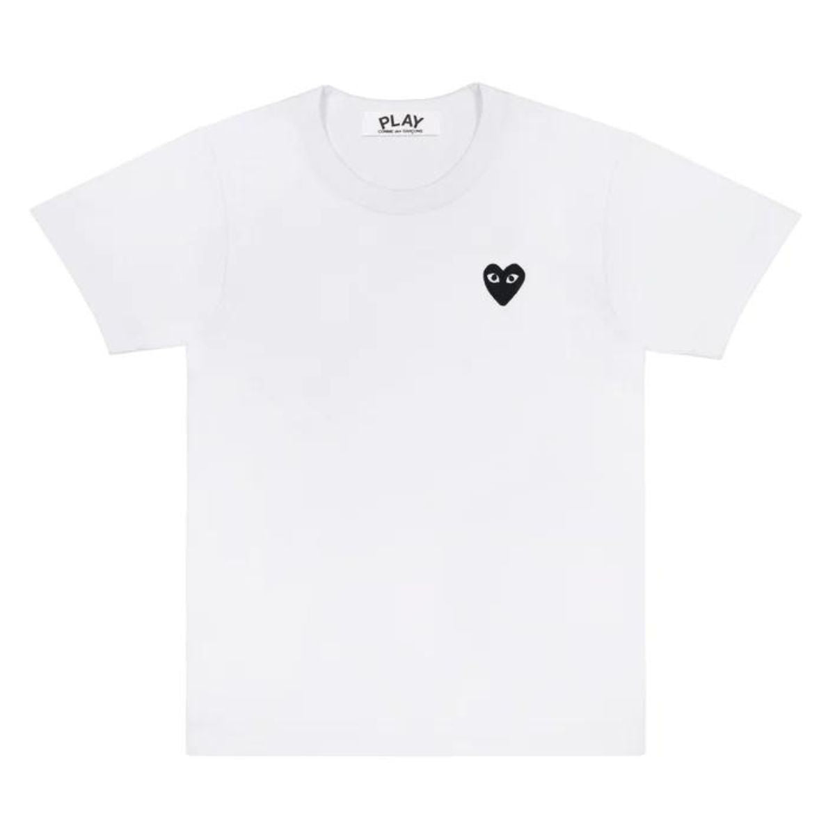 Comme Des Garcons CDG Play Black Emblem White T-Shirt